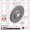 Zimmermann Brake Disc - Standard/Coated, 400.3693.20 400.3693.20 - alternate 1